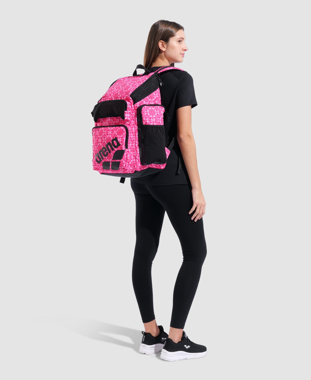Zaino Arena One Go Backpack 45L Floral Pink