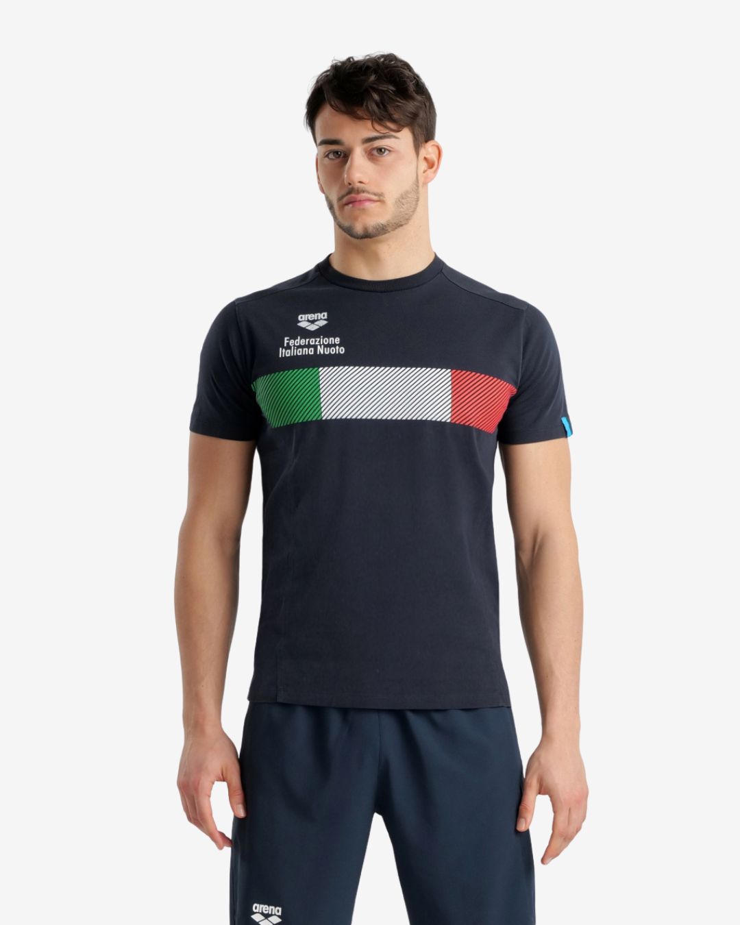 T Shirt Arena mod. Fin Italia Blu Navy