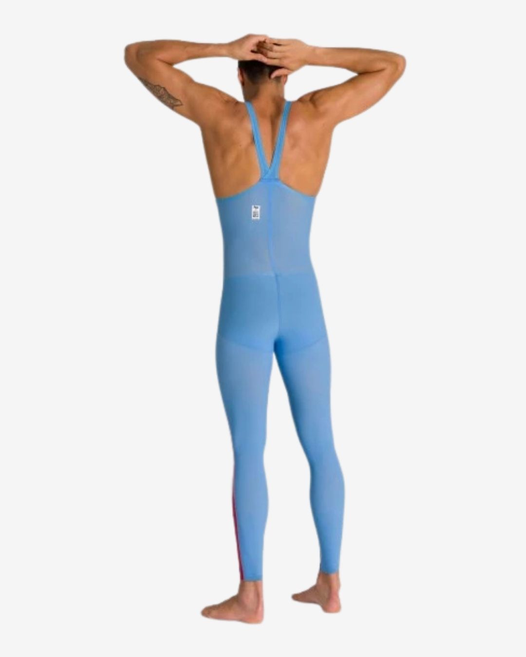 Costume Da Gara Arena Powerskin R-EVO+ Open Water Uomo Chiuso Dietro Ocean Blue