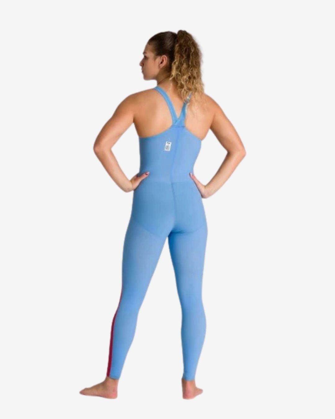 Costume Da Gara Arena Powerskin R-EVO+ Open Water Donna ClosedBack Ocean Blue