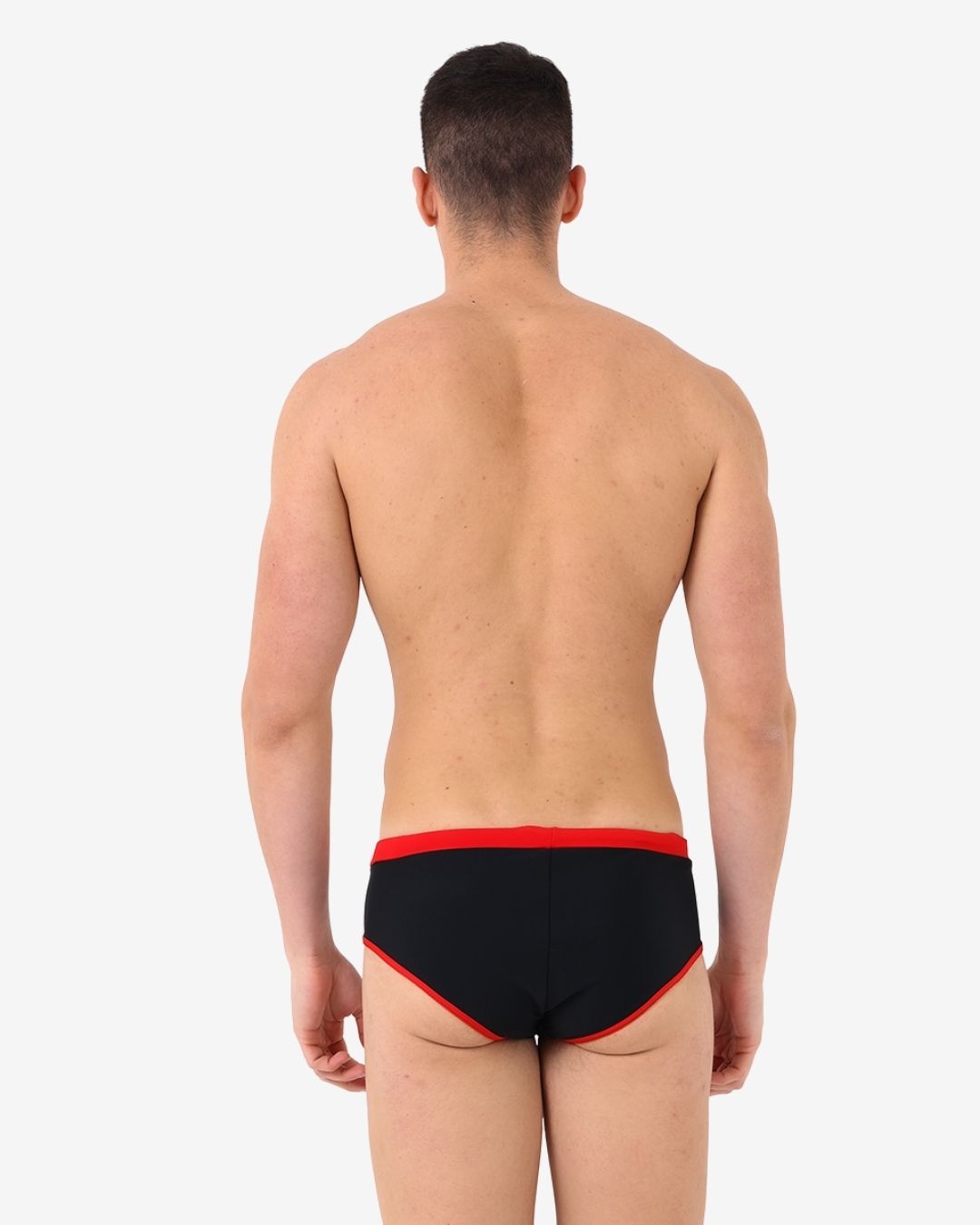 Costume Uomo Slip mod. Nero/Rosso