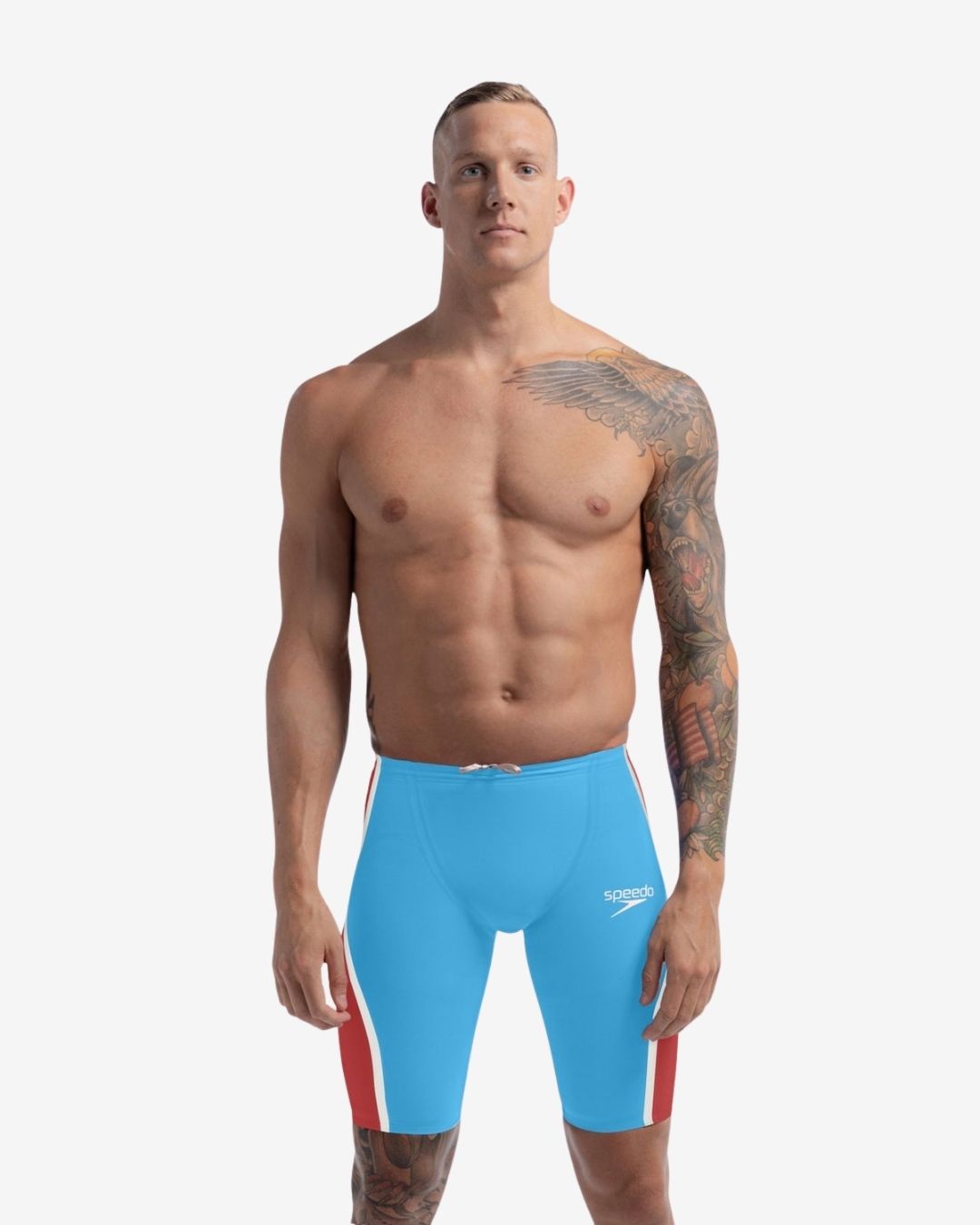 Costume Da Gara Speedo Fastskin LZR Pure Intent 2.0 Uomo Jammer Picton Blue/Flame Red