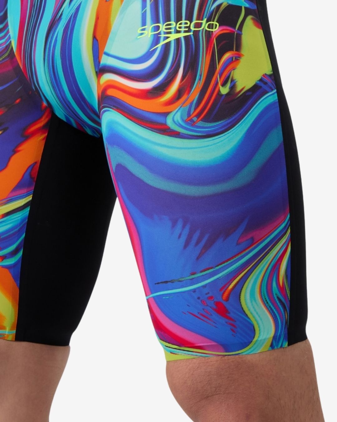 Costume Da Gara Speedo Fastskin LZR Pure Valor 2.0 Uomo Jammer Black/Molten Blur Nero Fantasia