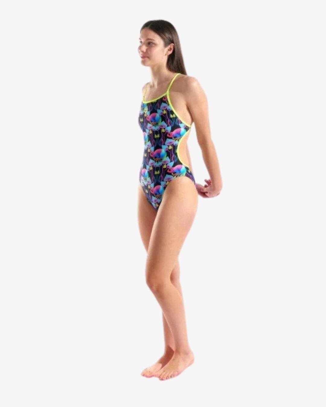 Costume Donna Lace Back Arena Multi Chameleons