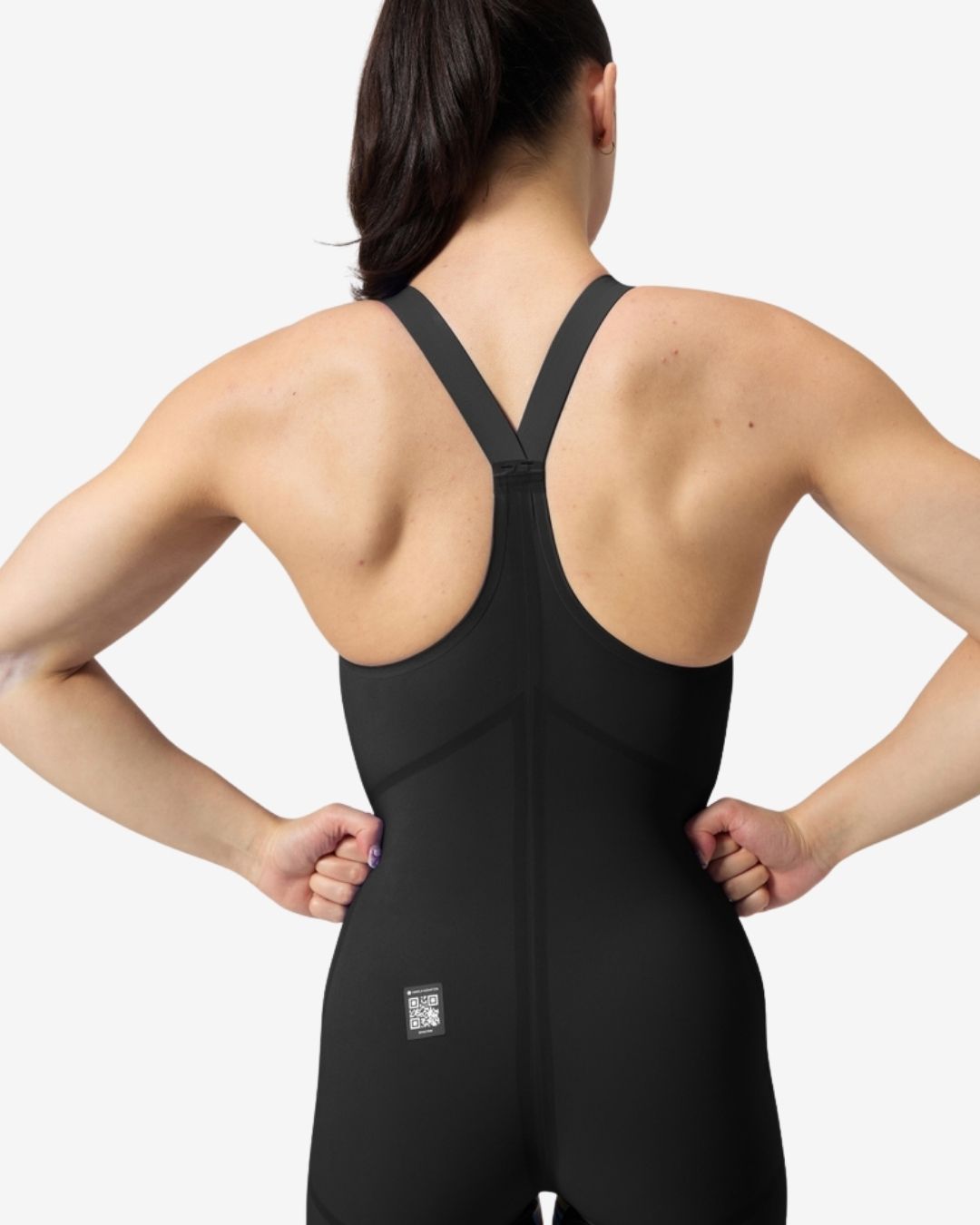Costume Da Gara Donna Speedo Fastskin LZR Pure Valor 2.0 ClosedBack Black/Molten Blur Nero Fantasia