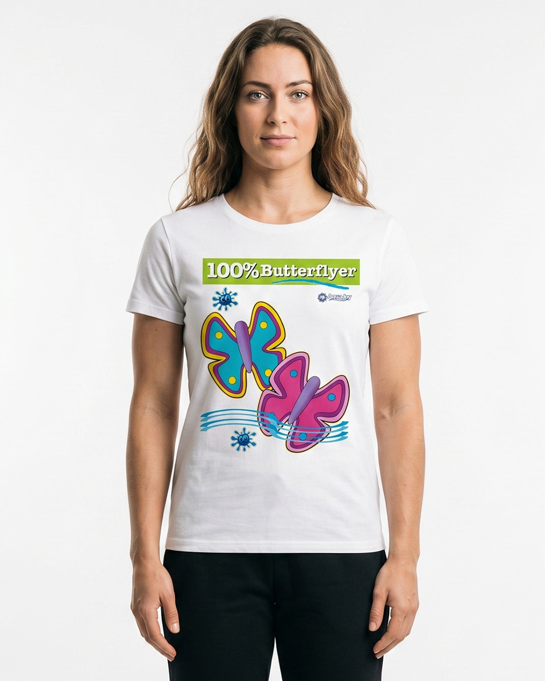 T-Shirt Aquajoy mod. Butterfly White
