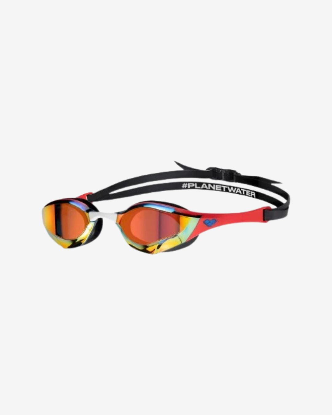 Occhialini Nuoto Specchiati Arena Cobra Edge Swipe Mirror Indomitus Ed.Limit. Gold/Red