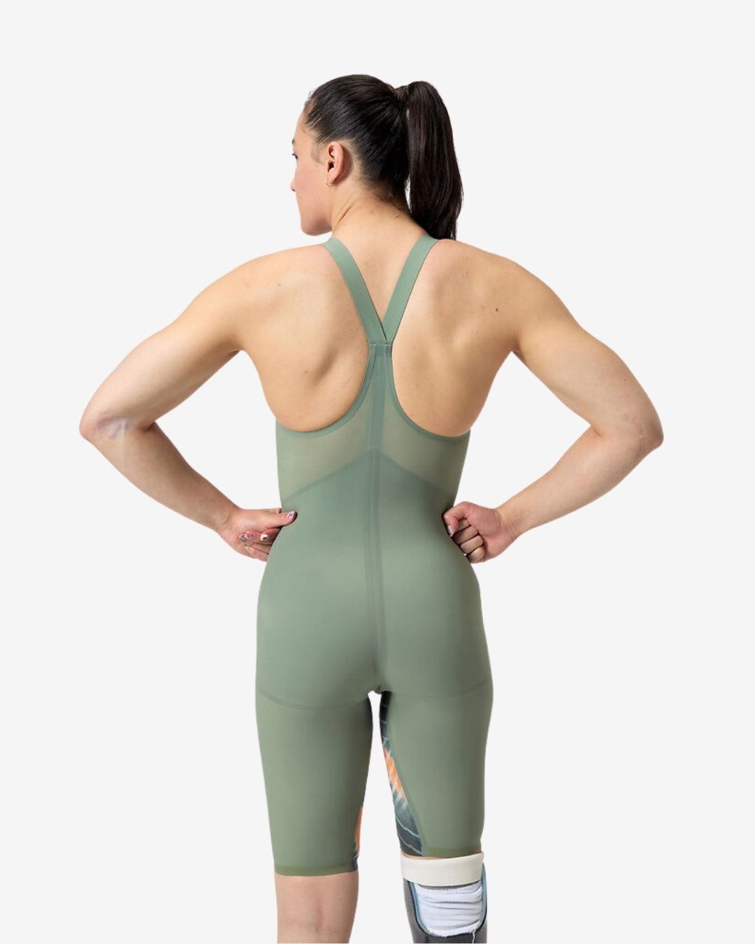 Costume Da Gara Donna Speedo Fastskin LZR Pure Valor 2.0 ClosedBack Country Green/Nectarine