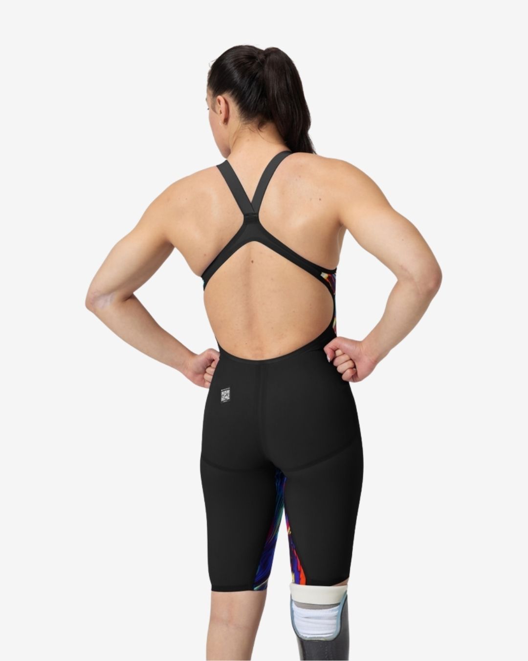 Costume Da Gara Donna Speedo Fastskin LZR Pure Valor 2.0 OpenBack Black/Molten Blur Nero Fantasia