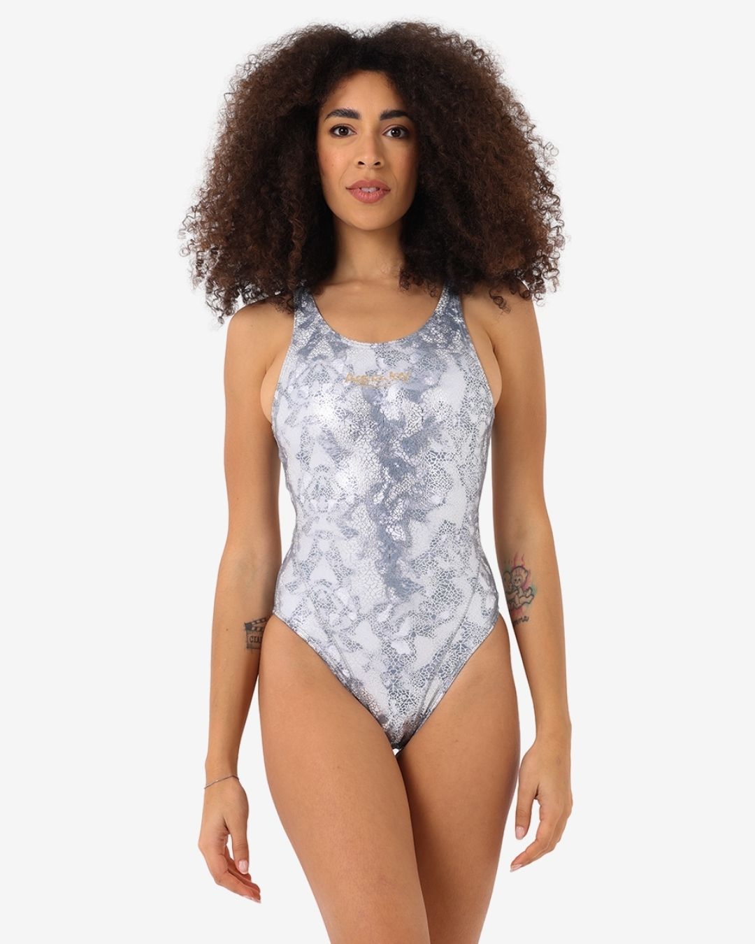 Costume Donna Nuoto Sincronizzato mod. Silver Skin Glitterato