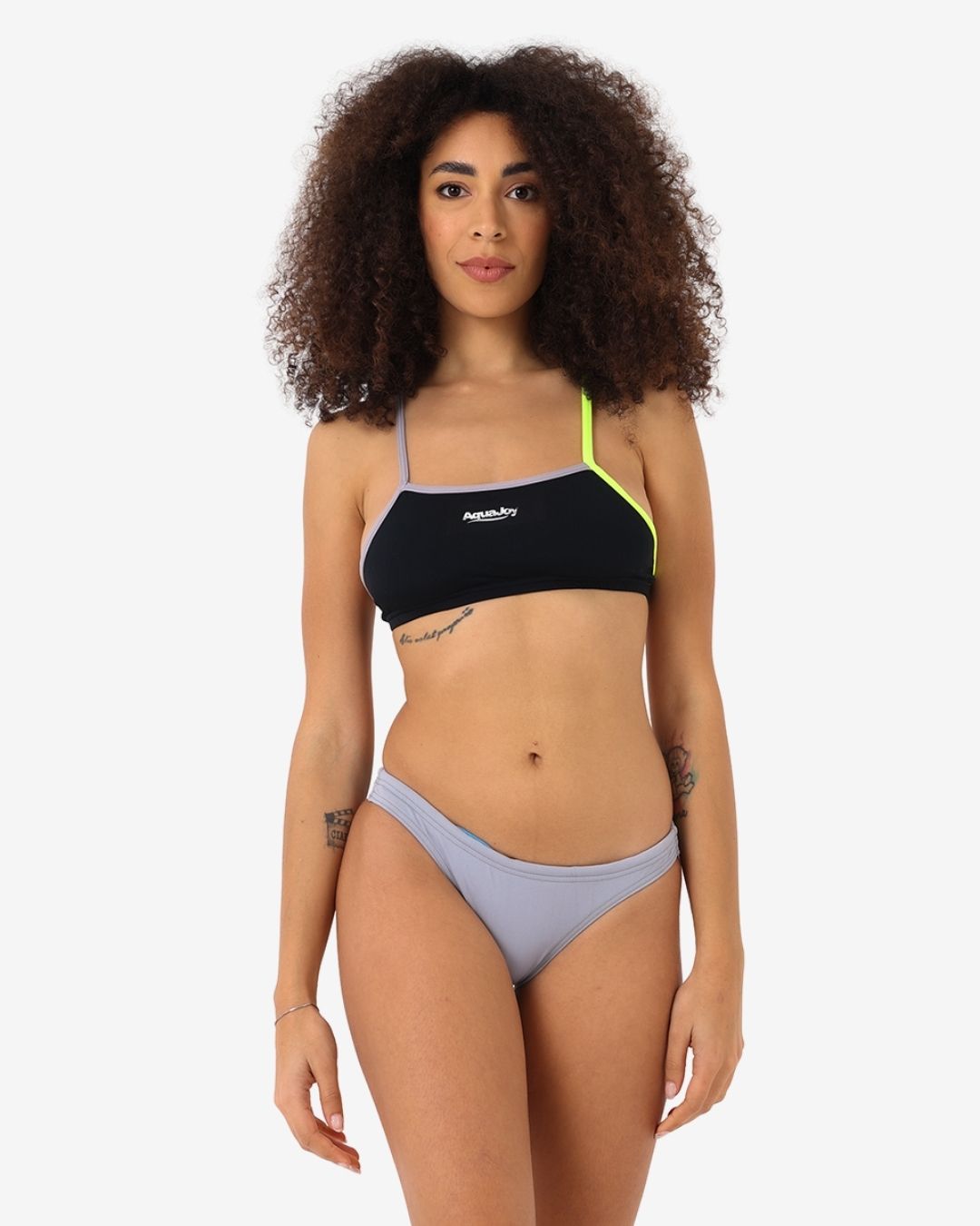 Costume Donna Bikini Corpetto mod. Nero/Mercurio