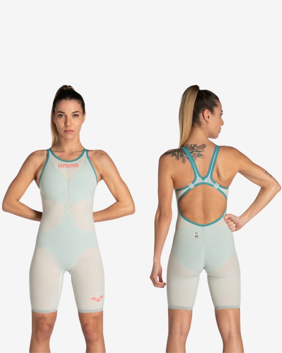 Costume Da Gara Arena Powerskin Carbon Air 2 Donna OpenBack Shooting Sea