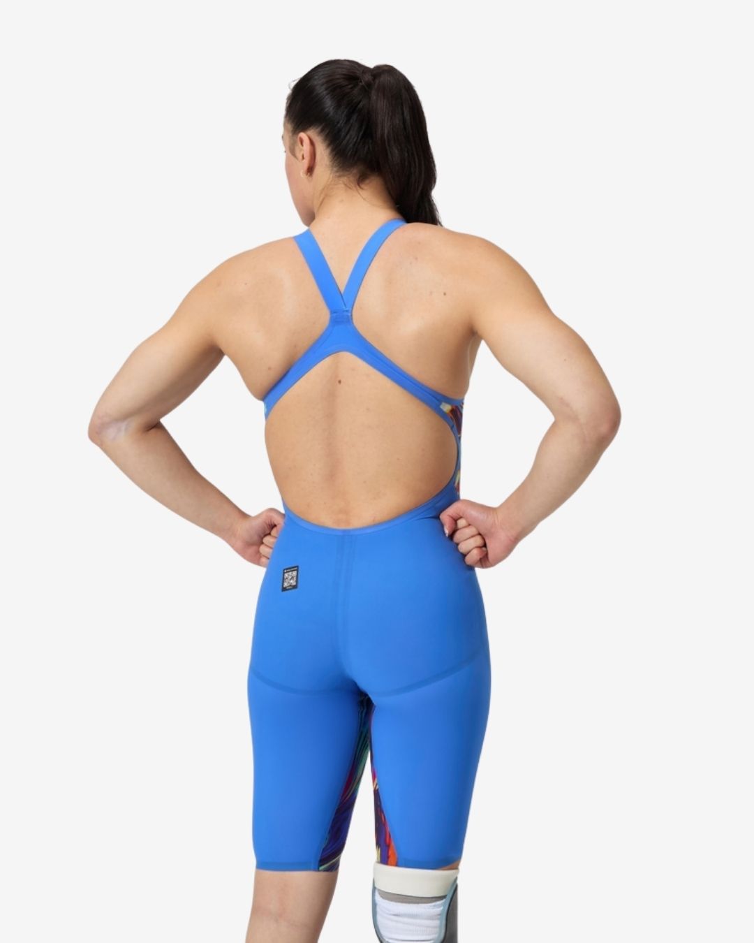Costume Da Gara Donna Speedo Fastskin LZR Pure Valor 2.0 OpenBack Molten Blur/Cobalt Pop