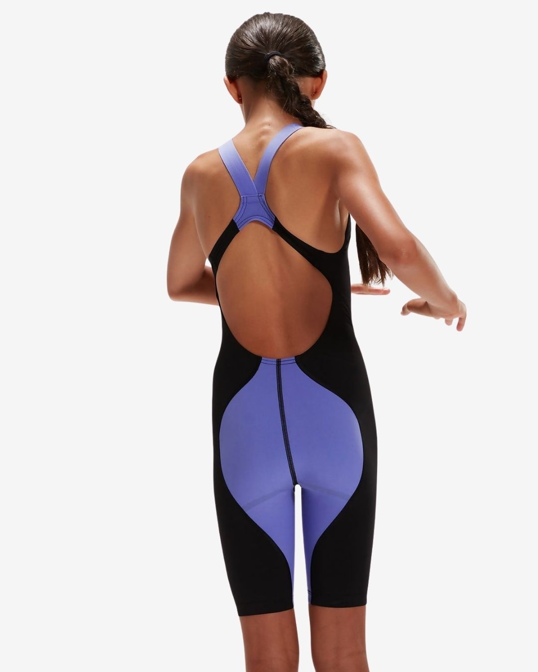 Costume Da Gara Speedo Donna Fastskin LZR Ignite Kneeskin Junior Picton Black/Purple