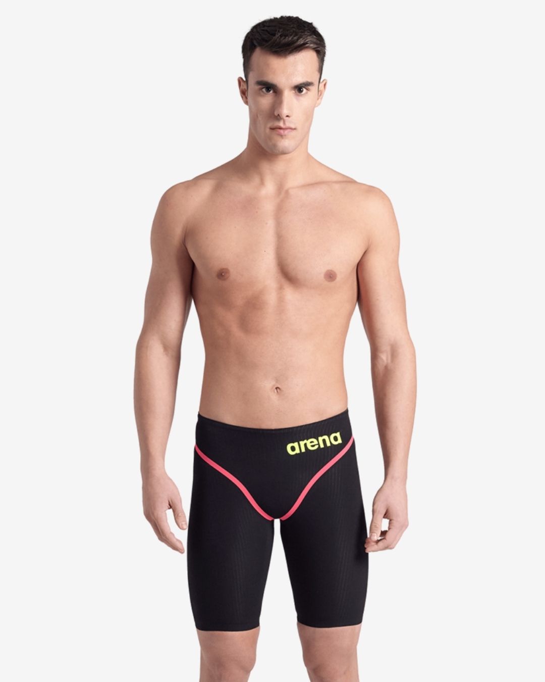 Costume Da Gara Arena Powerskin Carbon Core-FX Jammer Uomo Black Fluo Yellow