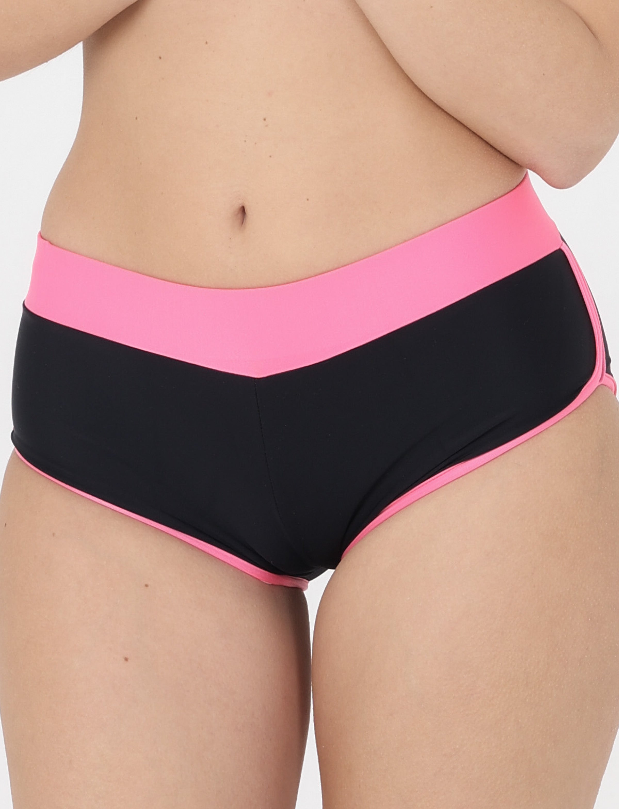Hot Pants Aquajoy Nero/Turchese