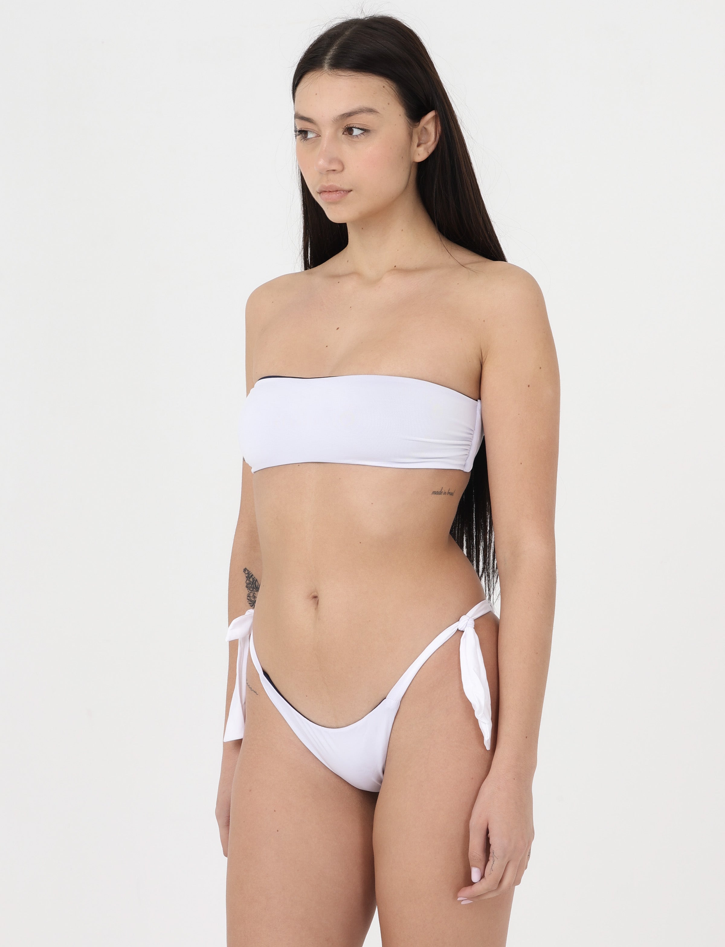 Bikini Aquajoy mod. Fascia Bianco/Blu Navy