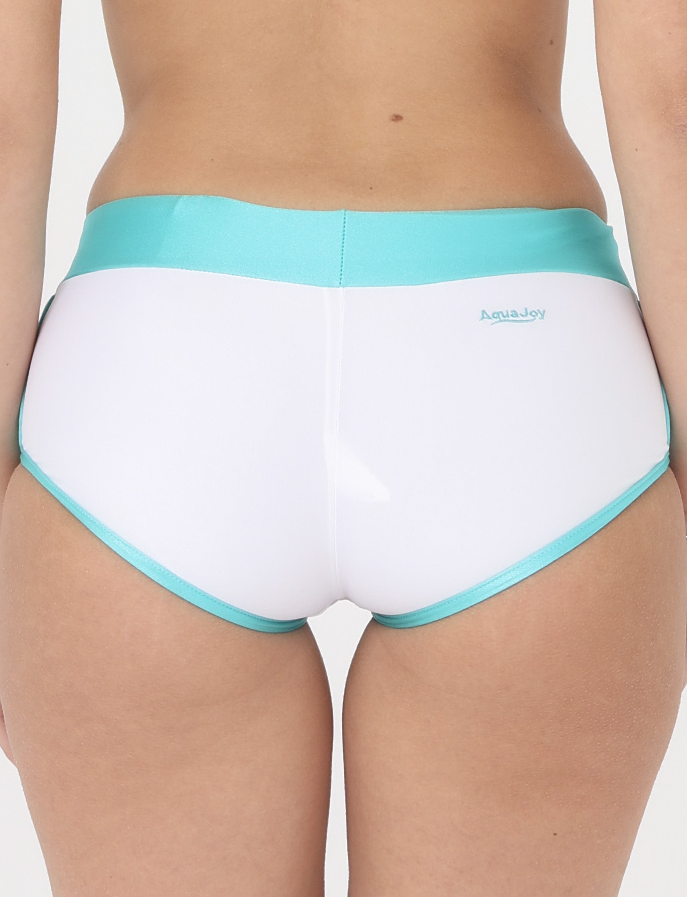 Hot Pants Aquajoy Bianco/Turchese