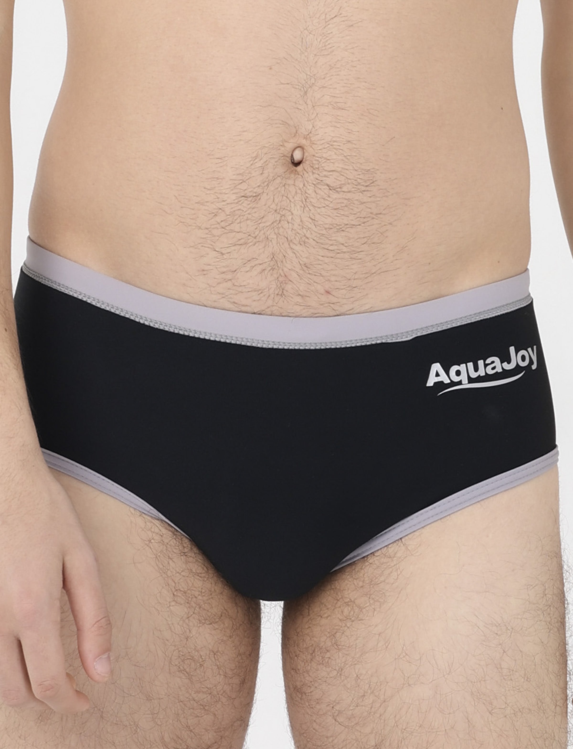 Costume Uomo Parigamba a Vita Bassa Aquajoy mod. One Logo Nero/Mercurio