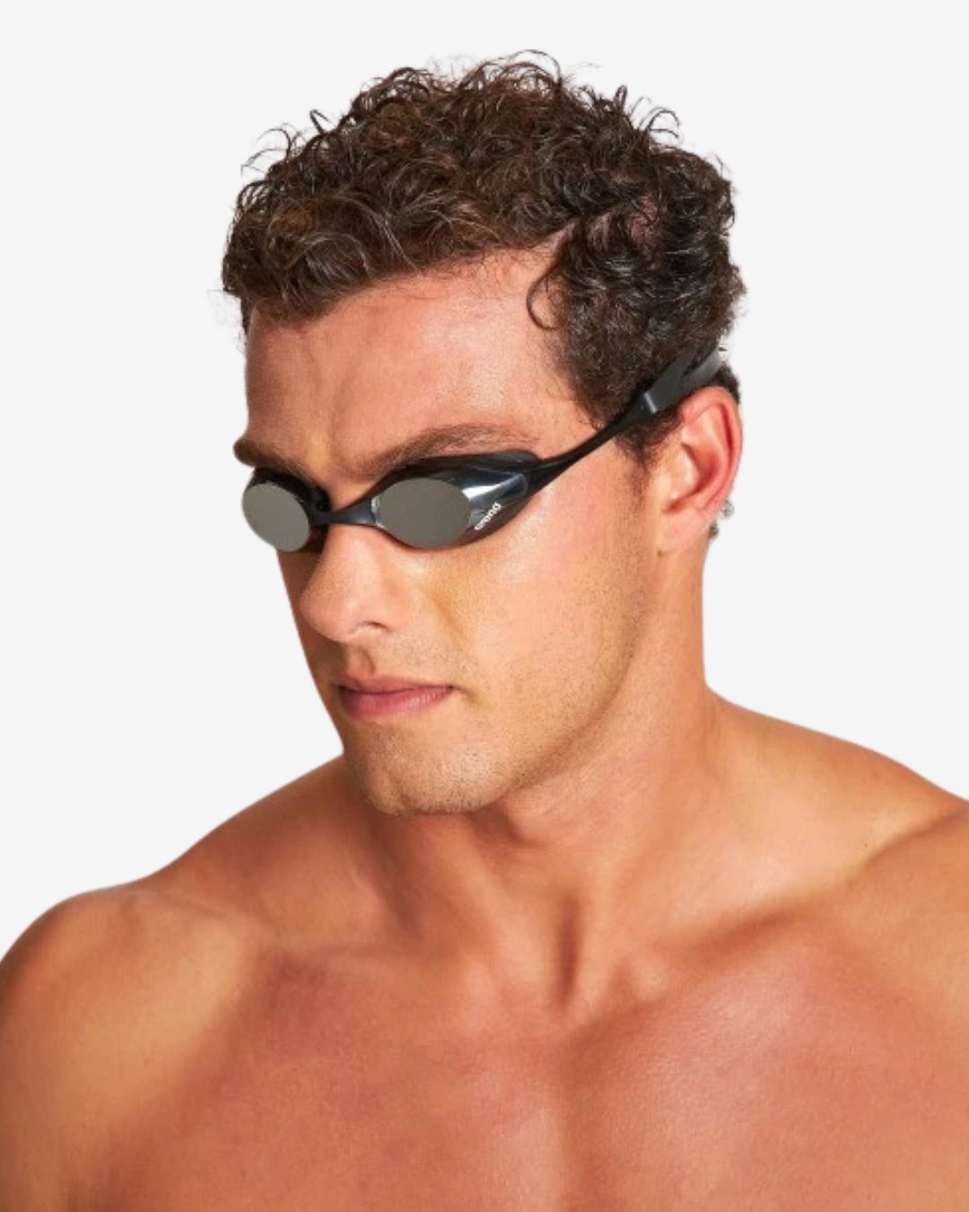 Occhialini Nuoto Specchiati Arena Cobra Original Swipe Mirror Silver Black