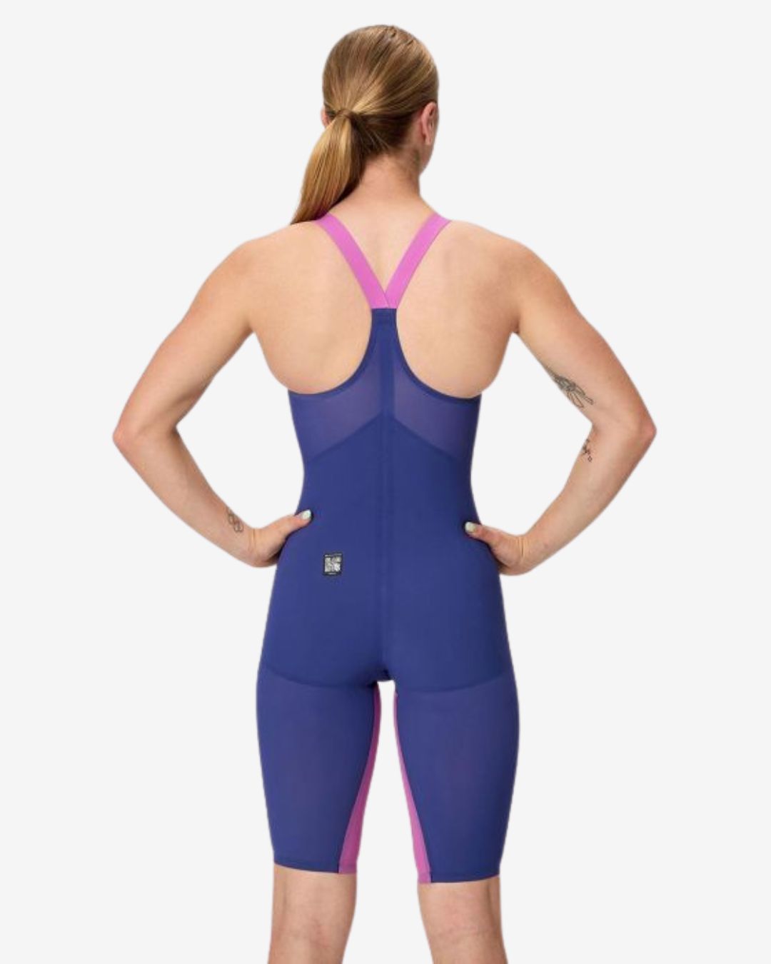 Costume Da Gara Donna Speedo Fastskin LZR Pure Valor 2.0 ClosedBack Blue Navy/Purple