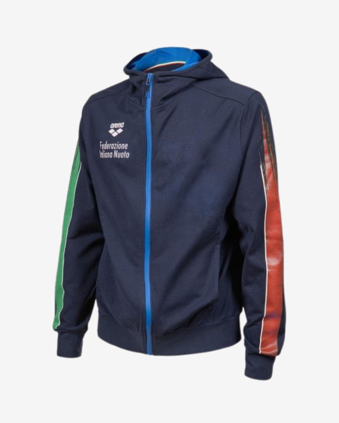Felpa con Cappuccio Arena Unisex mod. Italia Dark Navy Blu