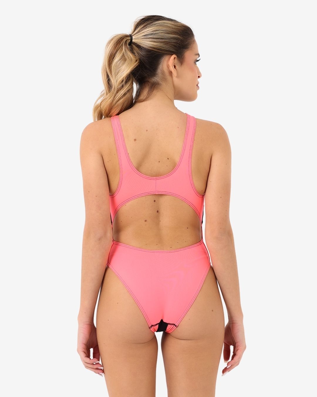 Costume Donna Olimpionico Bicolore mod. Nero/Vibration