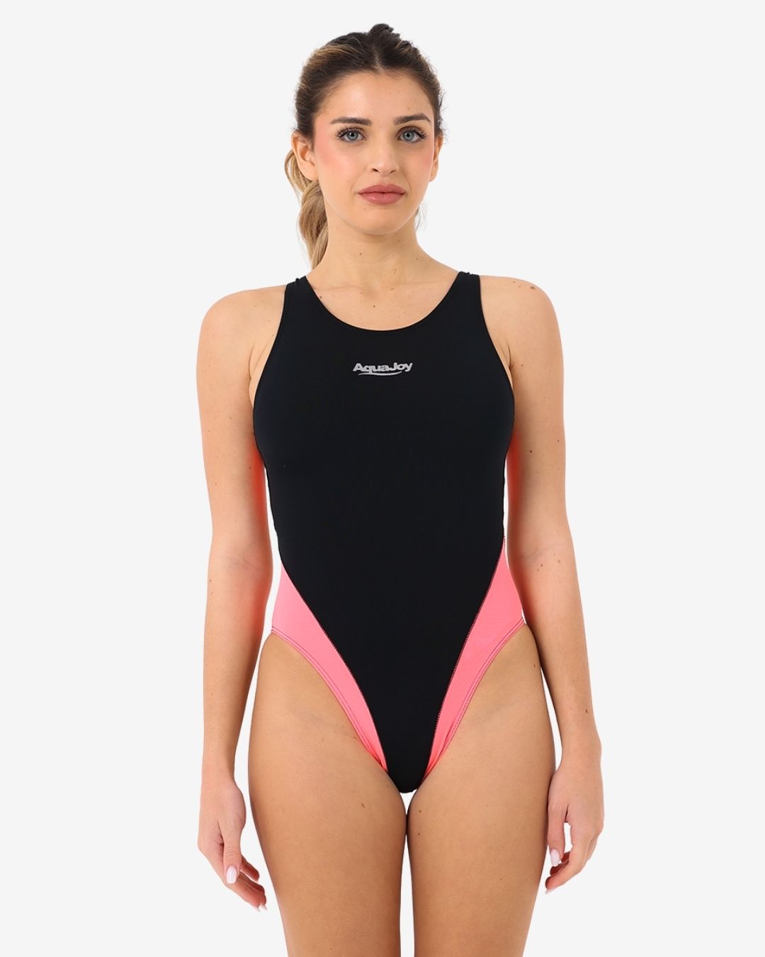 Costume Donna Olimpionico Bicolore mod. Nero/Vibration