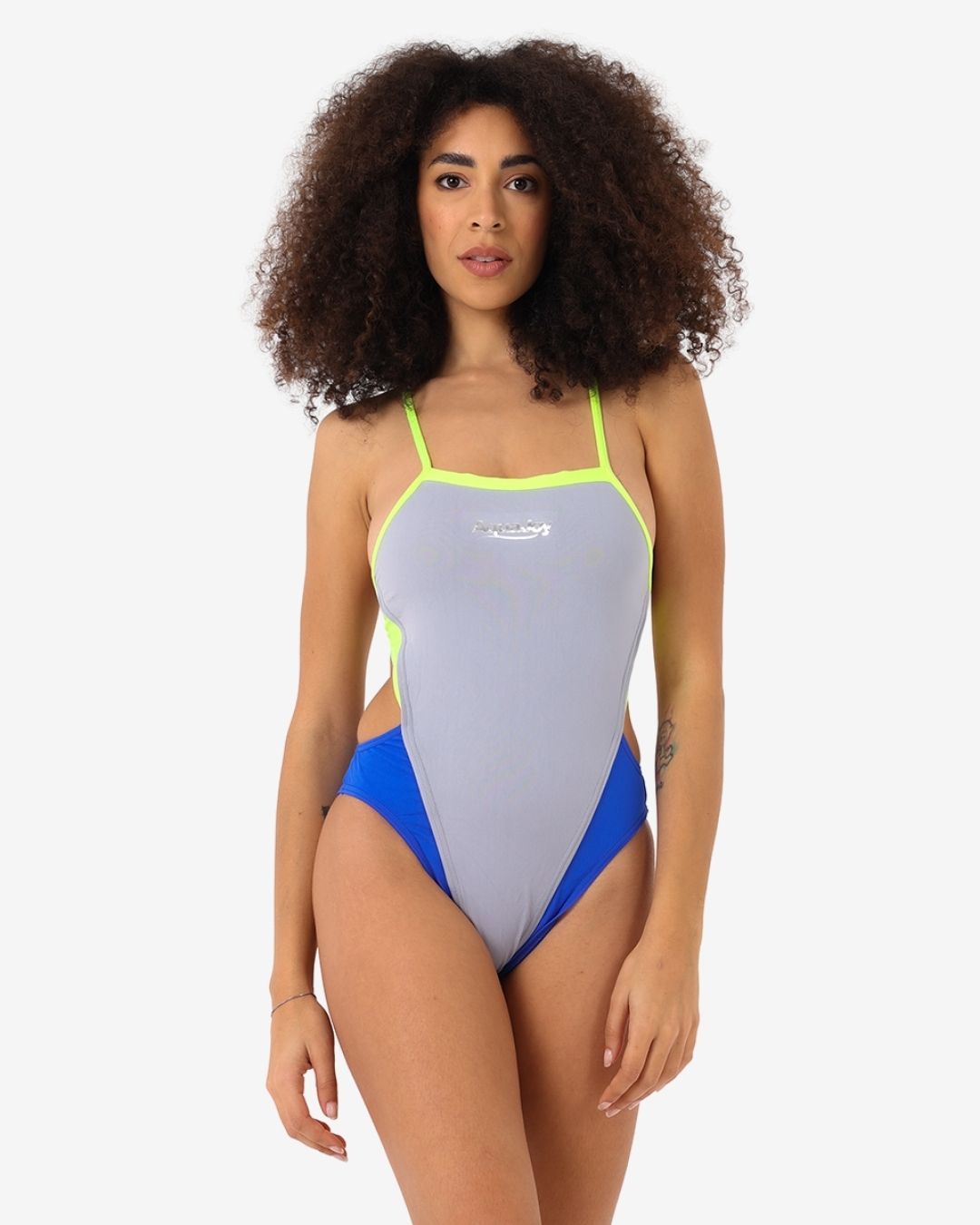 Costume Donna Bordato Bicolore Annodato mod. Mercurio/Baja Blu