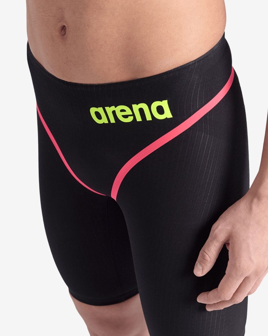 Costume Da Gara Arena Powerskin Carbon Core-FX Jammer Uomo Black Fluo Yellow