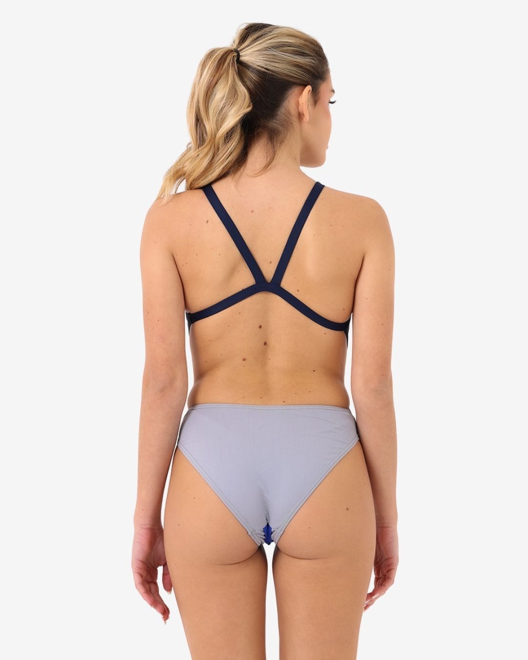 Costume Donna Bordato Bicolore mod. Baja Blu/Mercurio