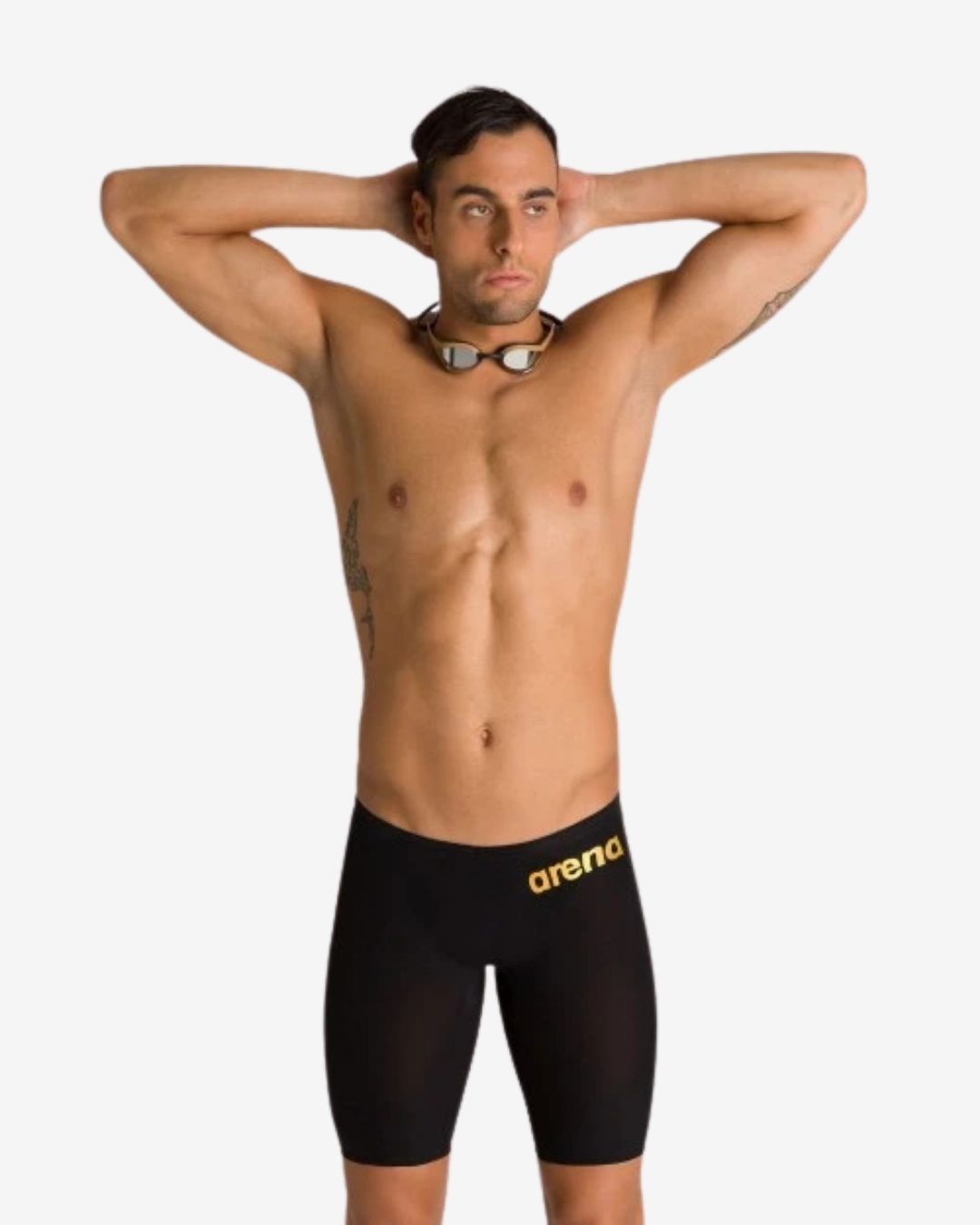 Costume Da Gara Arena Powerskin Carbon Air 2 Jammer Uomo Black Gold