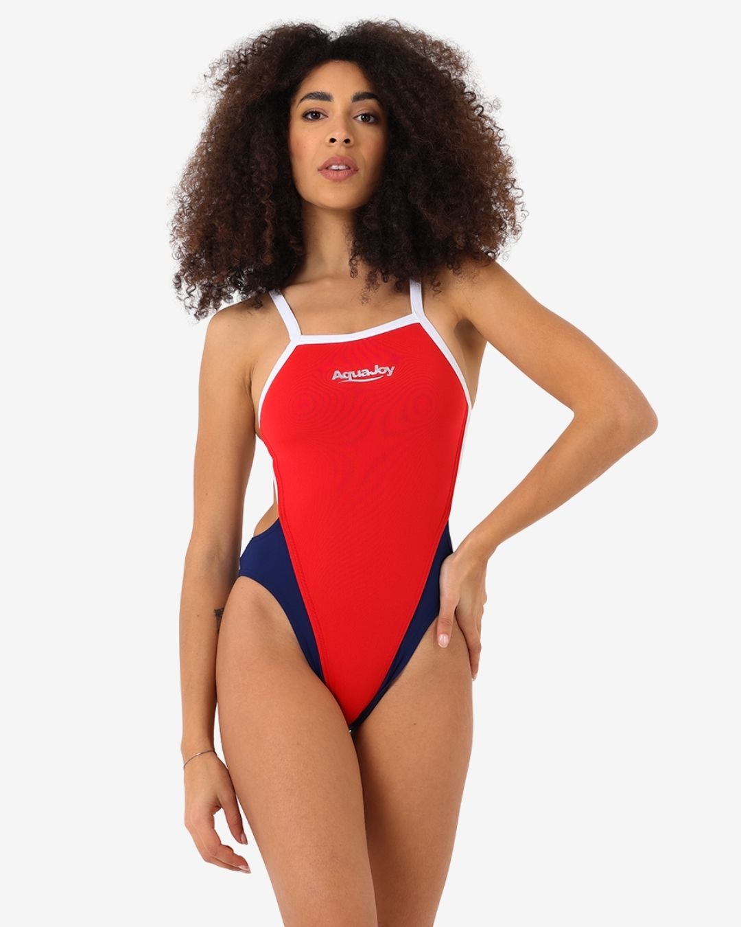 Costume Donna Bordato Bicolore mod. Red Pepper/Salsedine