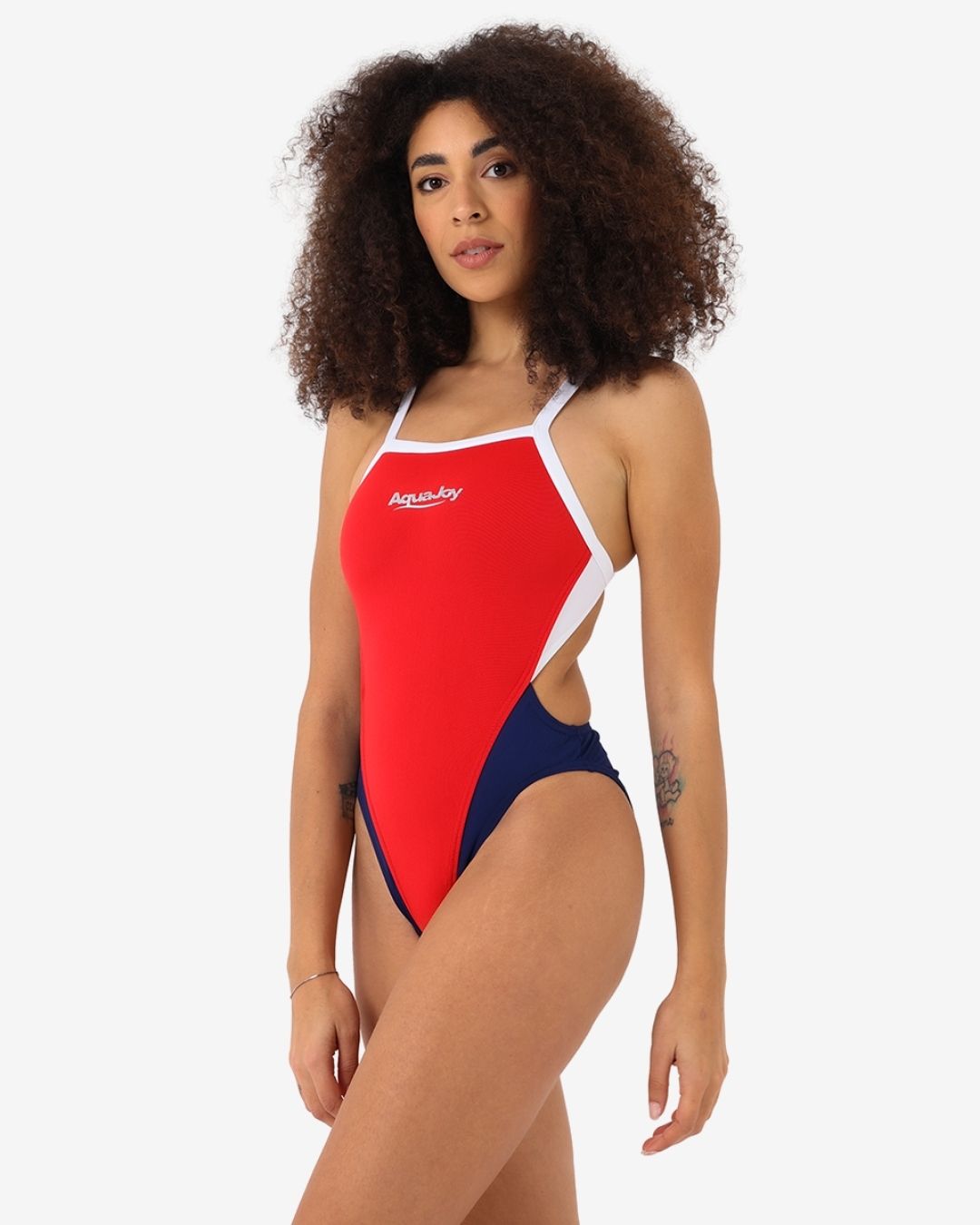 Costume Donna Bordato Bicolore mod. Red Pepper/Salsedine