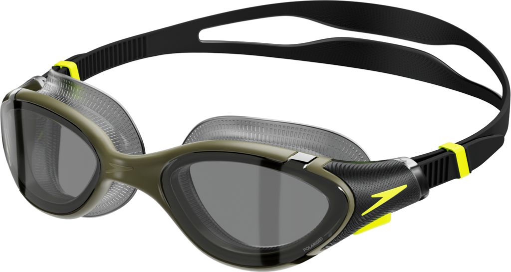 Occhialini Nuoto Polarizzati Speedo Biofuse 2.0 Polarised Olive/Black/Hyper