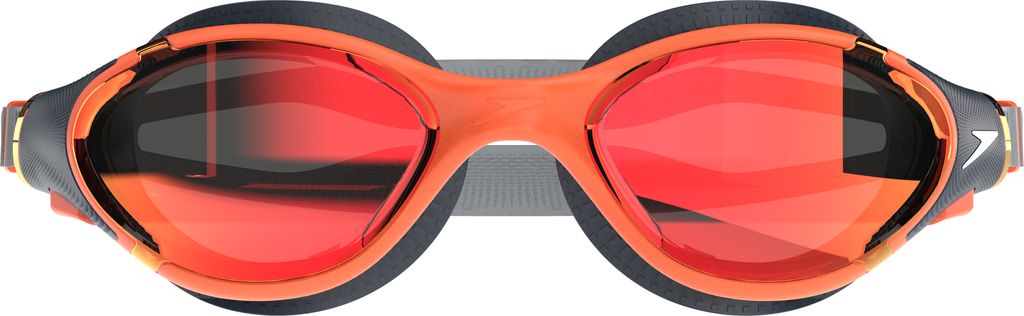Occhialini Nuoto Specchiati Speedo Biofuse 2.0 Mirror Amber /Steel/Crimson