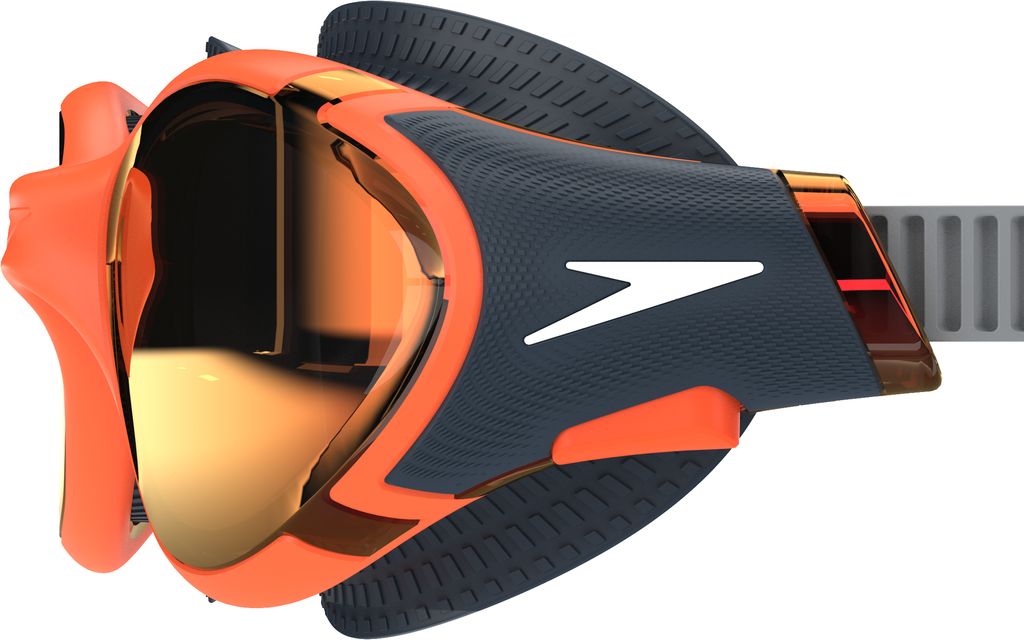 Occhialini Nuoto Specchiati Speedo Biofuse 2.0 Mirror Amber /Steel/Crimson