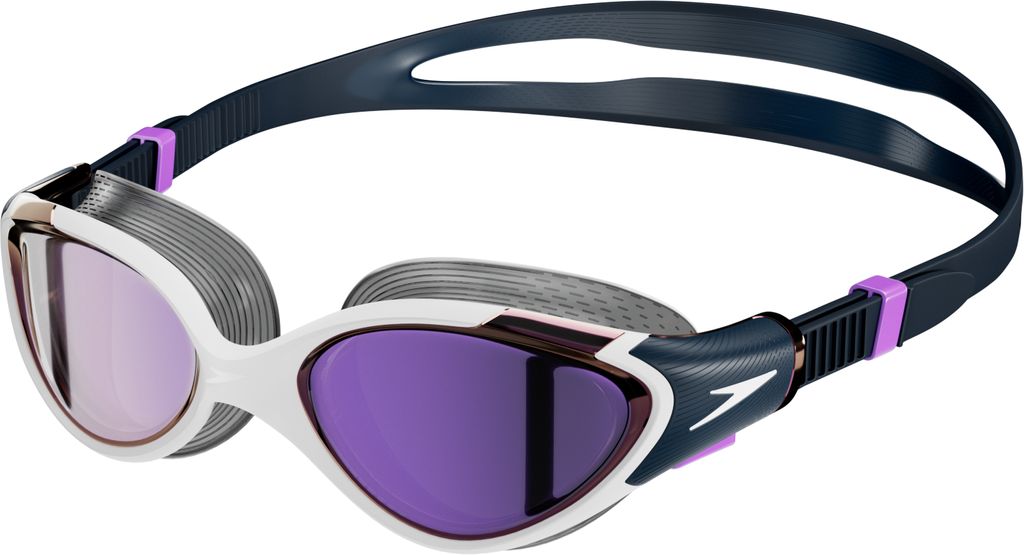 Occhialini Nuoto Donna Specchiati Speedo Biofuse 2.0 women's Mirror White/Navy/Purple