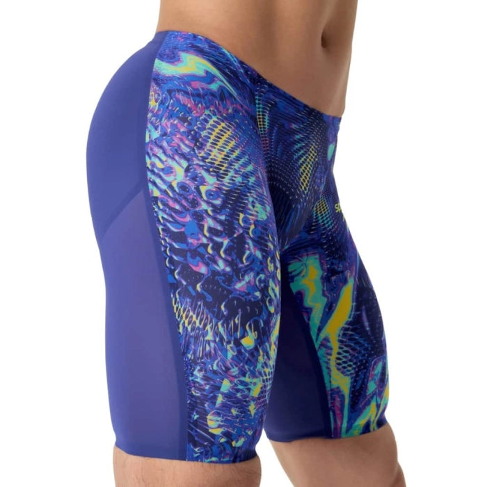 Costume da Gara Uomo Speedo LZR Pure Valor 2.0 Jammer Blu Stampato