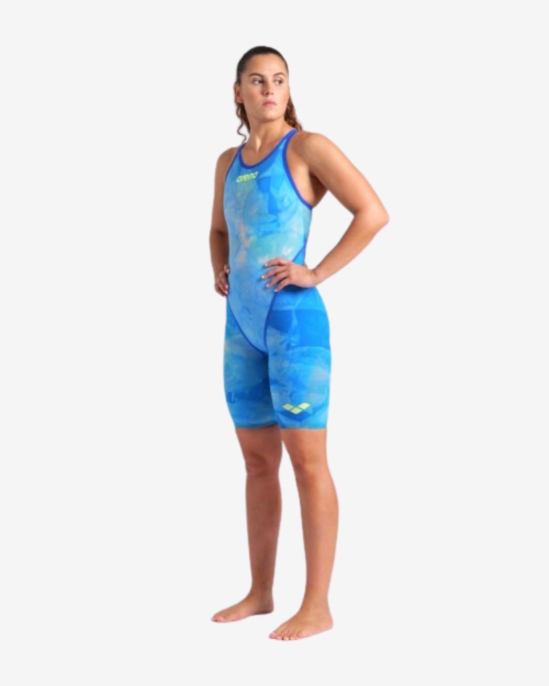 Costume Da Gara Arena Powerskin Carbon Glide Tie-Dye Donna OpenBack Cobalt