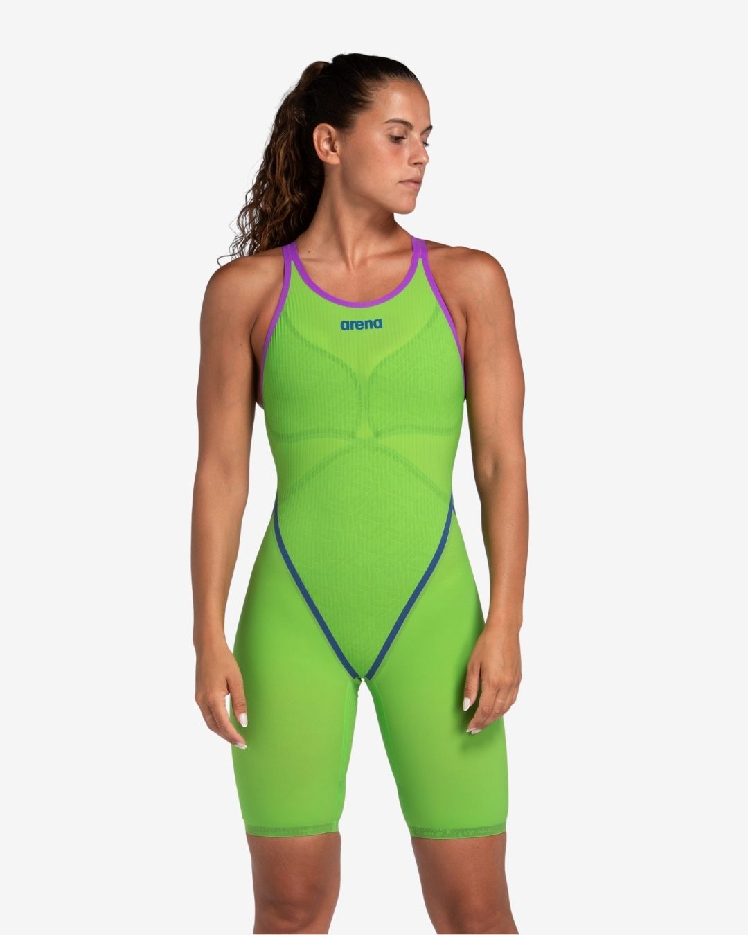 Costume Da Gara Arena Powerskin Primo OpenBack Emerald Boa