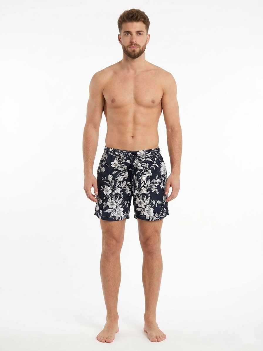 Short da Mare Uomo Zoom mod. Fiori