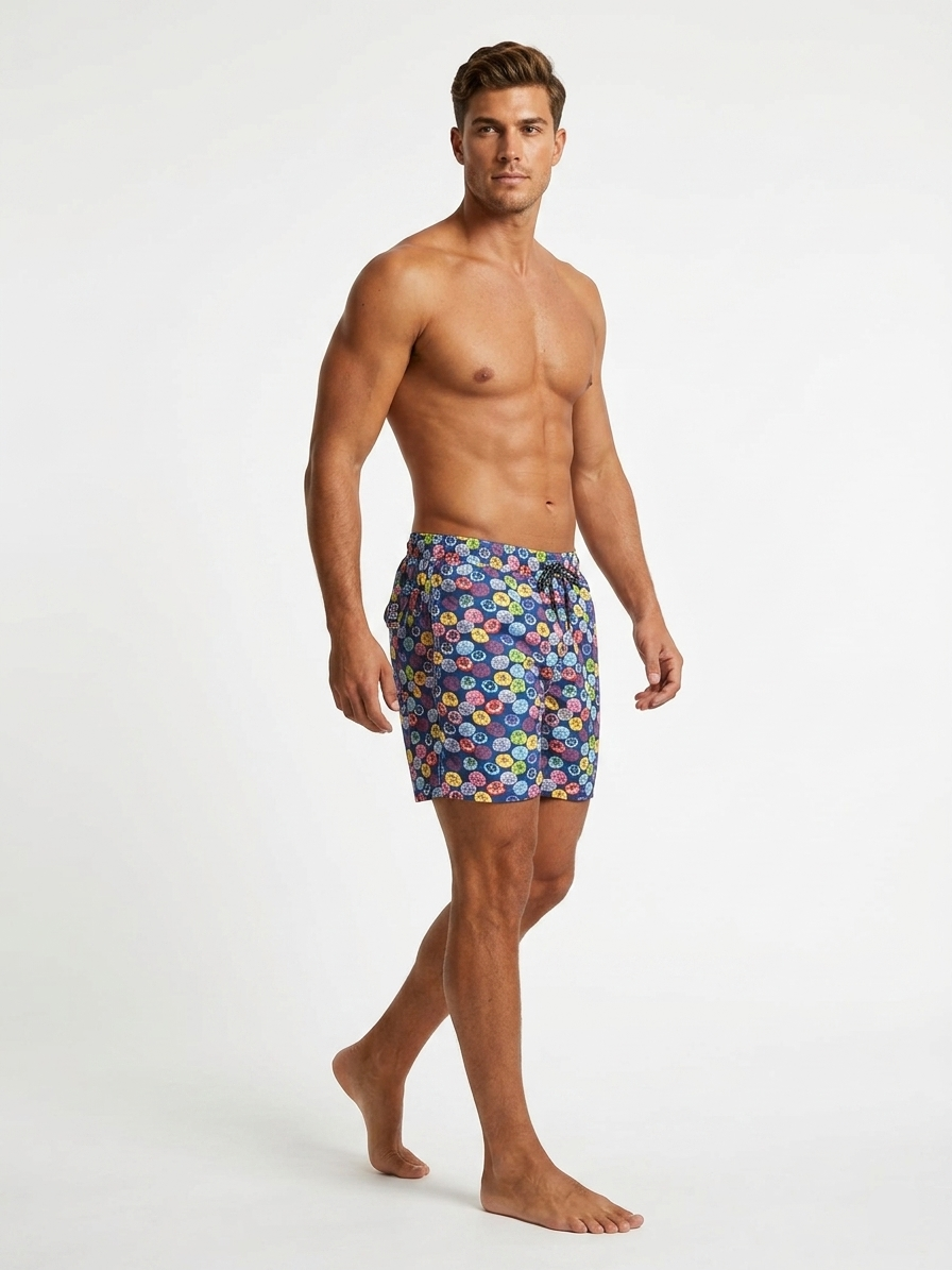 Short da Mare Uomo Zoom mod. Ombrelloni