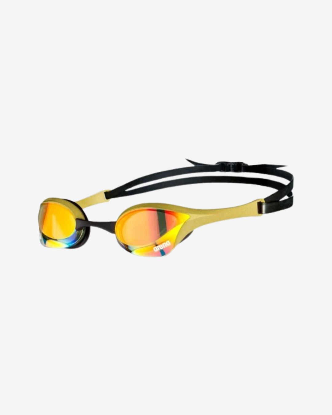 Occhialini Nuoto Specchiati Arena Cobra Ultra Swipe Mirror Yellow Copper Gold