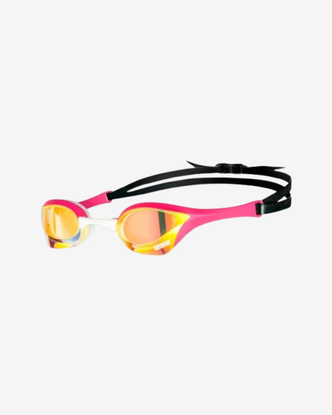 Occhialini Nuoto Specchiati Arena Cobra Ultra Swipe Mirror Yellow Copper Pink