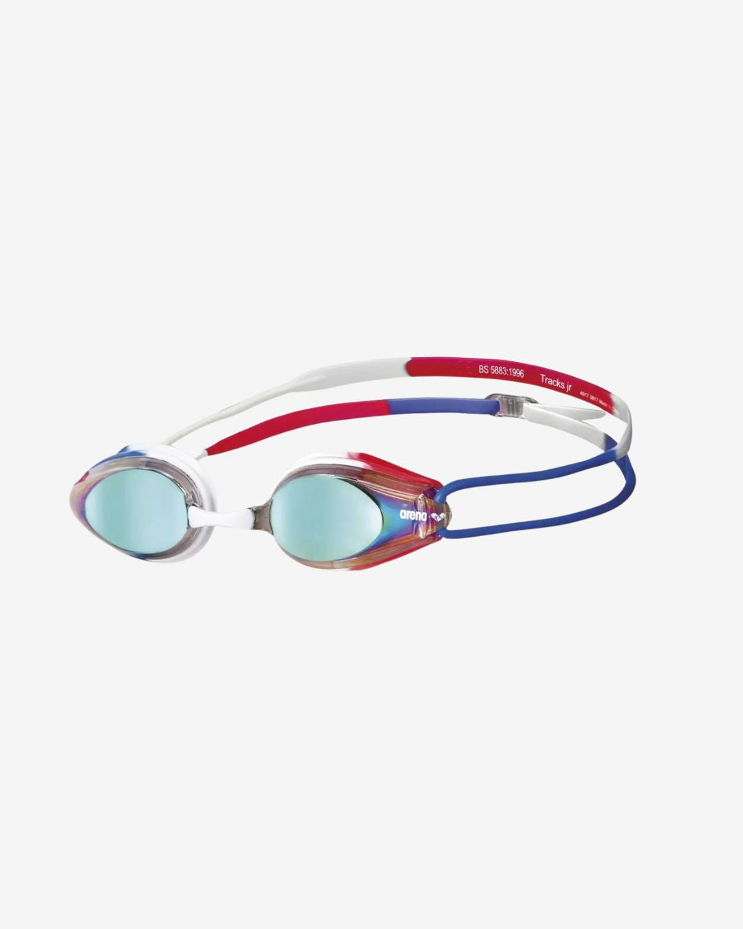 Occhialini Nuoto Bambini Specchiati Arena Tracks Mirror Junior Gold Blue Red