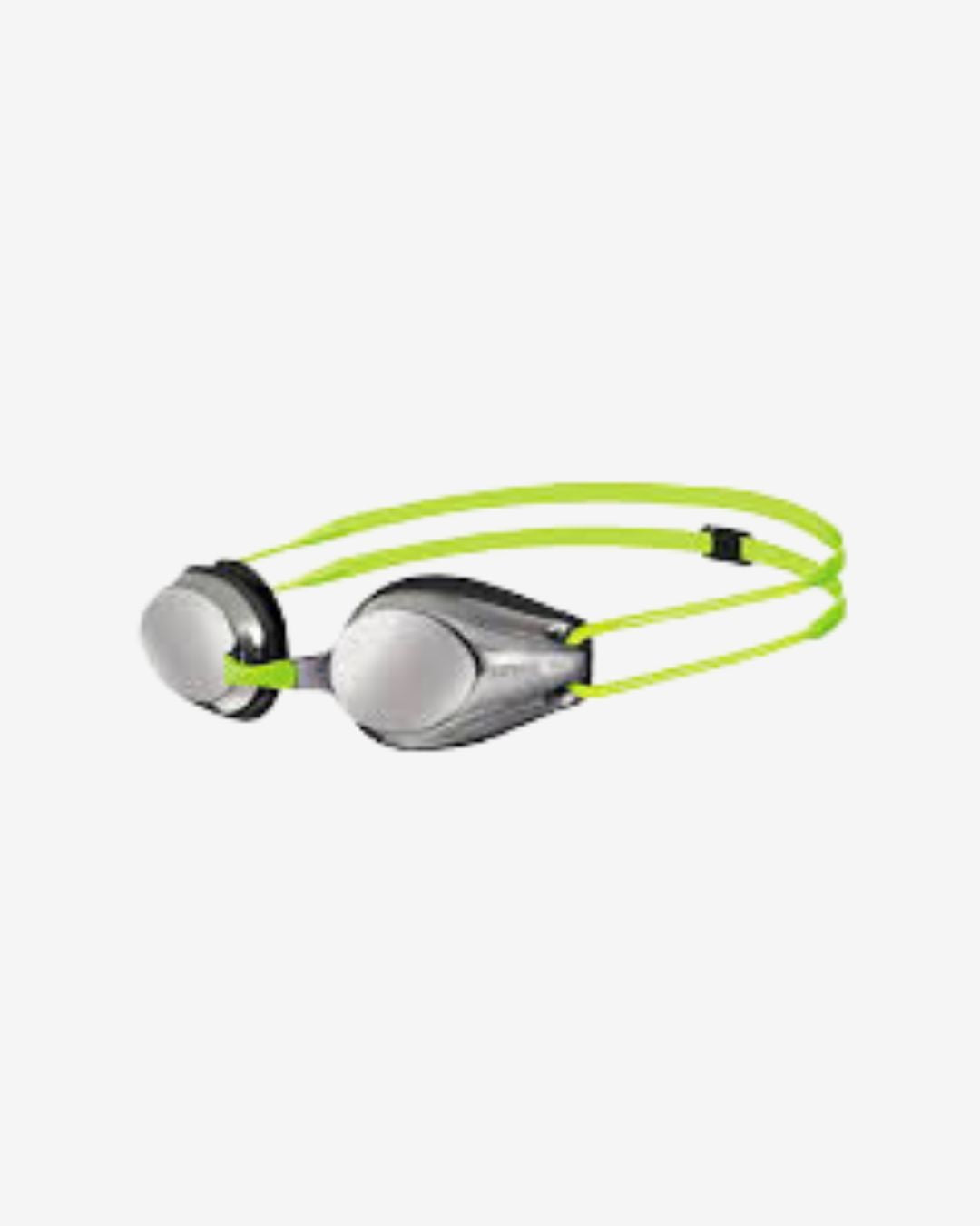 Occhialini Nuoto Bambini Specchiati Arena Tracks Mirror Junior Silver Black Fluo green