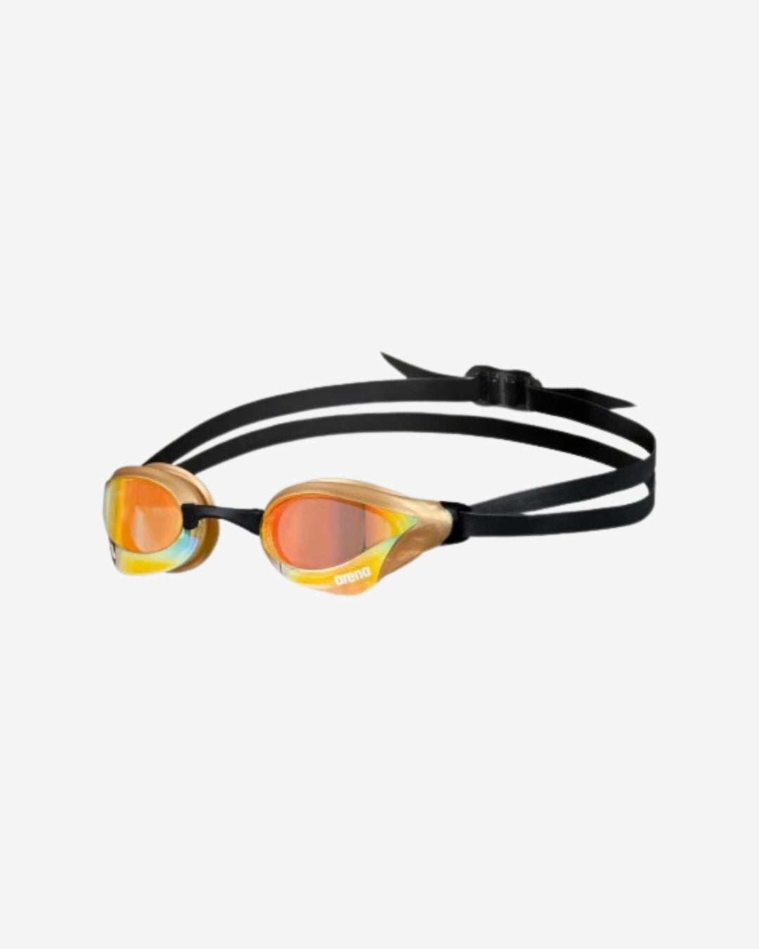 Occhialini Nuoto Specchiati Arena Cobra Core Swipe Mirror Yellow Copper Choco