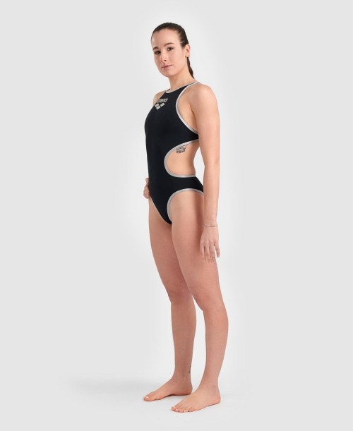 Costume Donna Arena One Biglogo Black-Silver