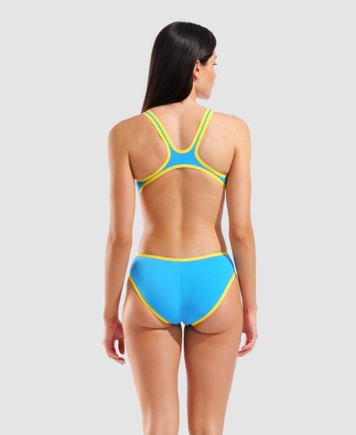 Costume Donna Arena One Biglogo Turquoise-Yellow